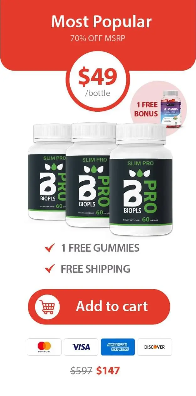 Biopls Slim Pro 3 bottle buy price $49