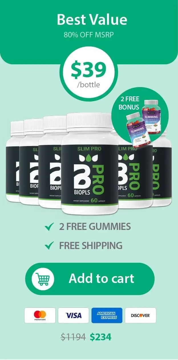 Biopls Slim Pro 6 bottle order price $39
